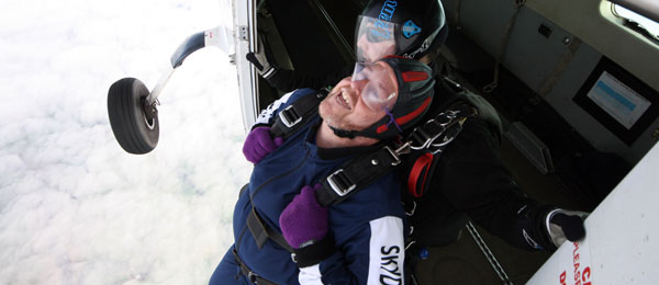 Our Managing Director, Phil Doyle, leapt from the sky at 15000 feet Our Managing Director, Phil Doyle, leapt from the sky at 15000 feet